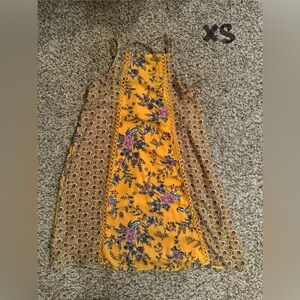 Yellow floral dress